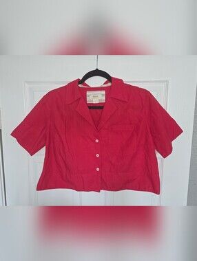 Maeve Poplin Cropped Blouse